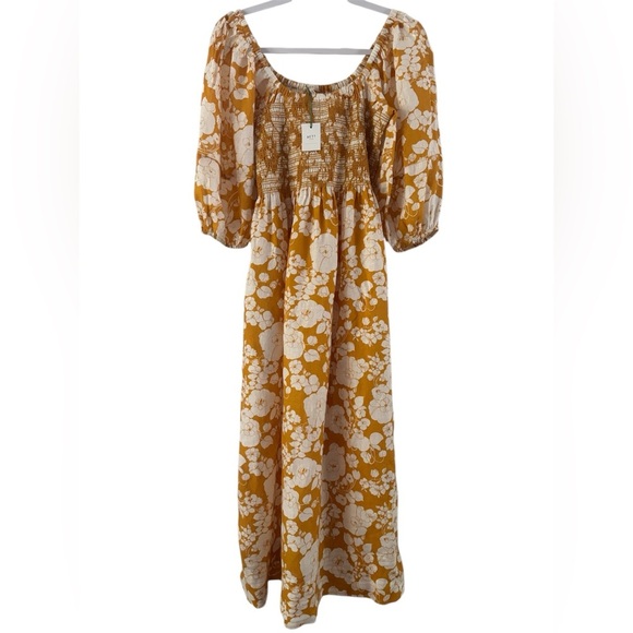 American Eagle AE77 Premium 100% Linen Floral Dress NWT - Picture 1 of 3
